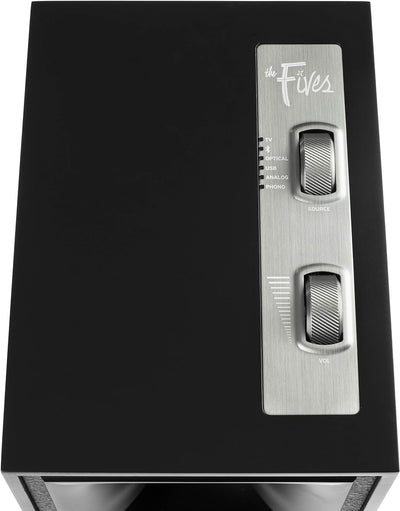 Klipsch The Fives Aktivlautsprecher (Paar) - Titanium LTS Belüfteter Hochtöner, Bluetooth Wireless V