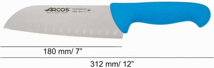 Arcos Serie 2900 - Santoku Messer Messer Asiatischer ArtAsian Knife - Klinge Nitrum Edelstahl 180 mm