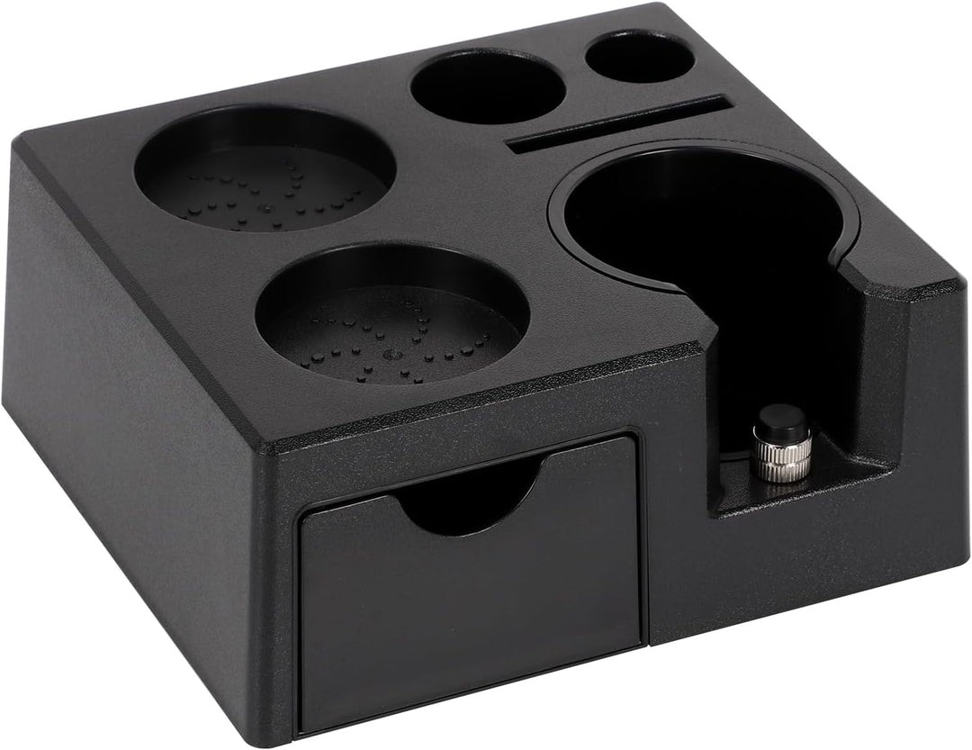 Tamper Station für Barista (51-58mm), Tamperstation aus ABS Kaffeefilter Tamper Halter mit Rutschfes