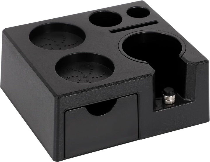 Tamper Station für Barista (51-58mm), Tamperstation aus ABS Kaffeefilter Tamper Halter mit Rutschfes