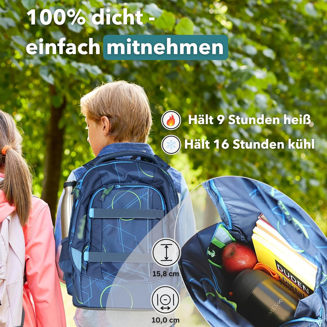 Thermobehälter für Essen - 500ml - Warmhaltebehälter für Speisen - Thermo Lunchbox Edelstahl - Essen