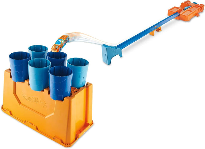 Hot Wheels 446GCF91 Stunts & Abrissbox TB-Fasskasten Track Builder, TB-Fasskasten Track Builder