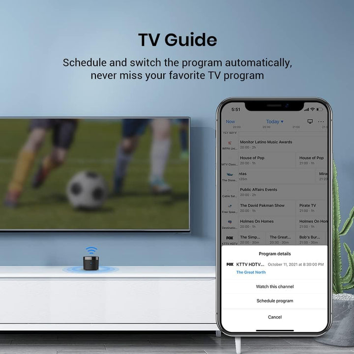 BroadLink RM4 Mini S Universal-IR-Fernbedienungs-Hub mit USB-Kabel für Temperatur-Feuchtigkeitsüberw
