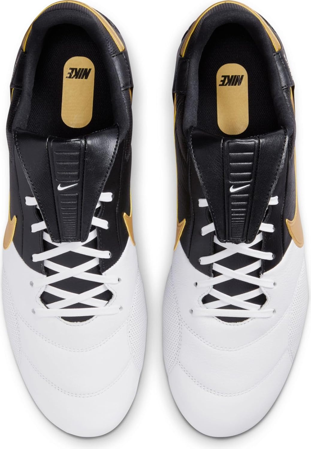 Nike Herren Premier 3 FG Low-Top Fussballschuh 40 EU White Metallic Gold Black, 40 EU White Metallic
