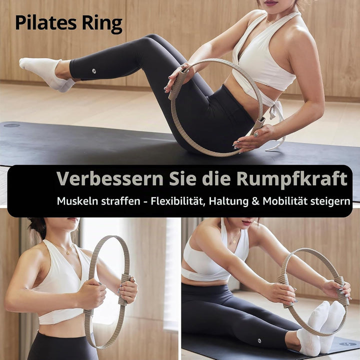 Build &amp; Fitness Pilates Ring – 34,3 cm grosser Magic Circle für Oberschenkel, Rumpf und Arme – Leich