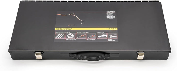 BAER Gewindeschneider Set HSS: Handgewindebohrer - Schneideisen - Betätigungswerkzeuge: M 3 - M 20 -