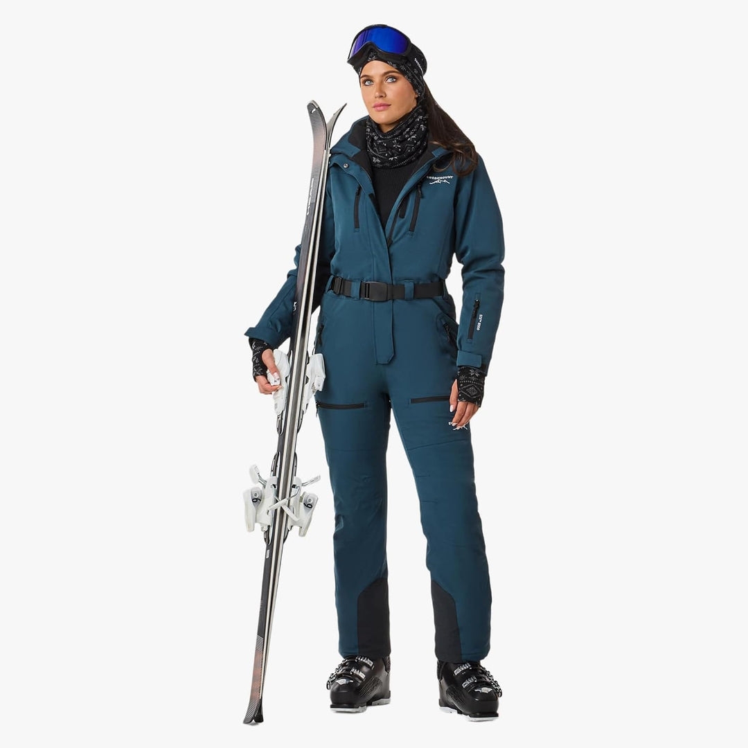 Swedemount Cervinia Skianzug für Damen 34 Dk. Steel Green/Black, 34 Dk. Steel Green/Black
