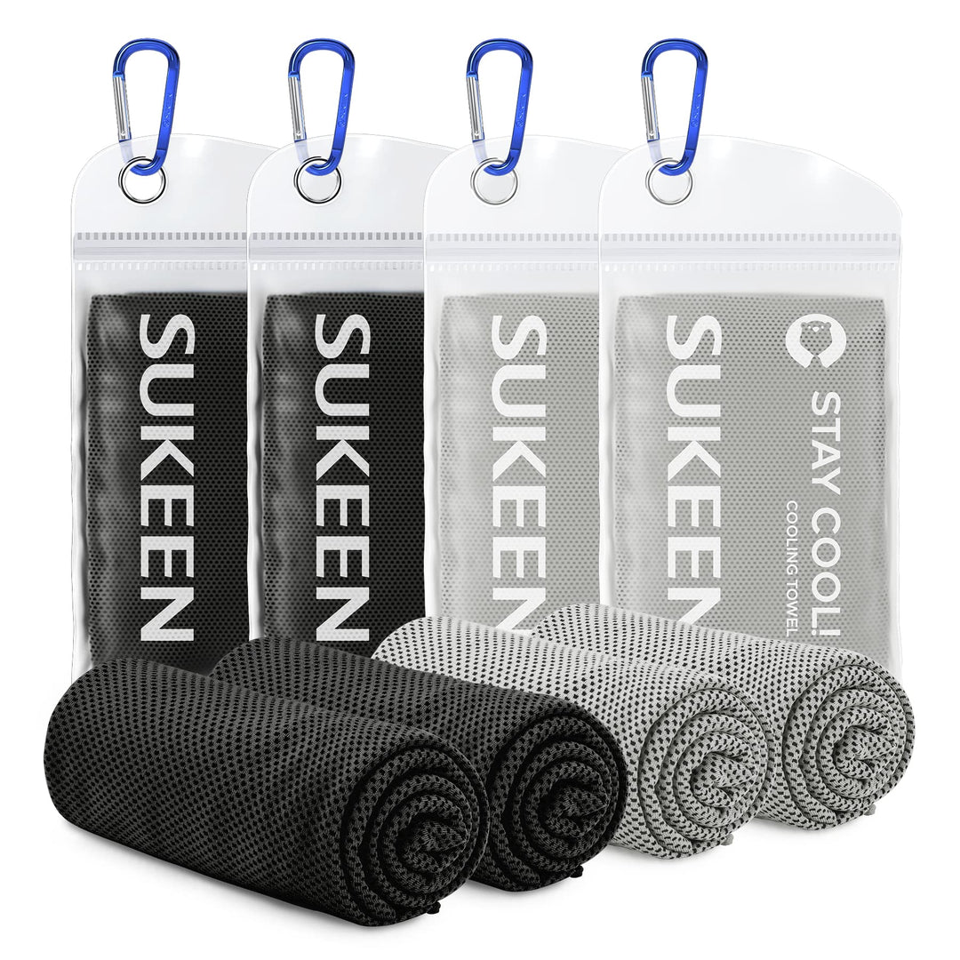 Sukeen Kühlendes Handtuch, Kühlhandtuch 100 x 30 cm, Ice Cooling Towel für Hals und Gesicht, Kühlend