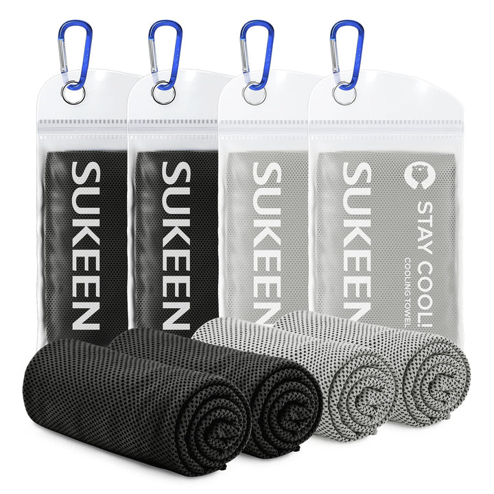 Sukeen Kühlendes Handtuch, Kühlhandtuch 100 x 30 cm, Ice Cooling Towel für Hals und Gesicht, Kühlend