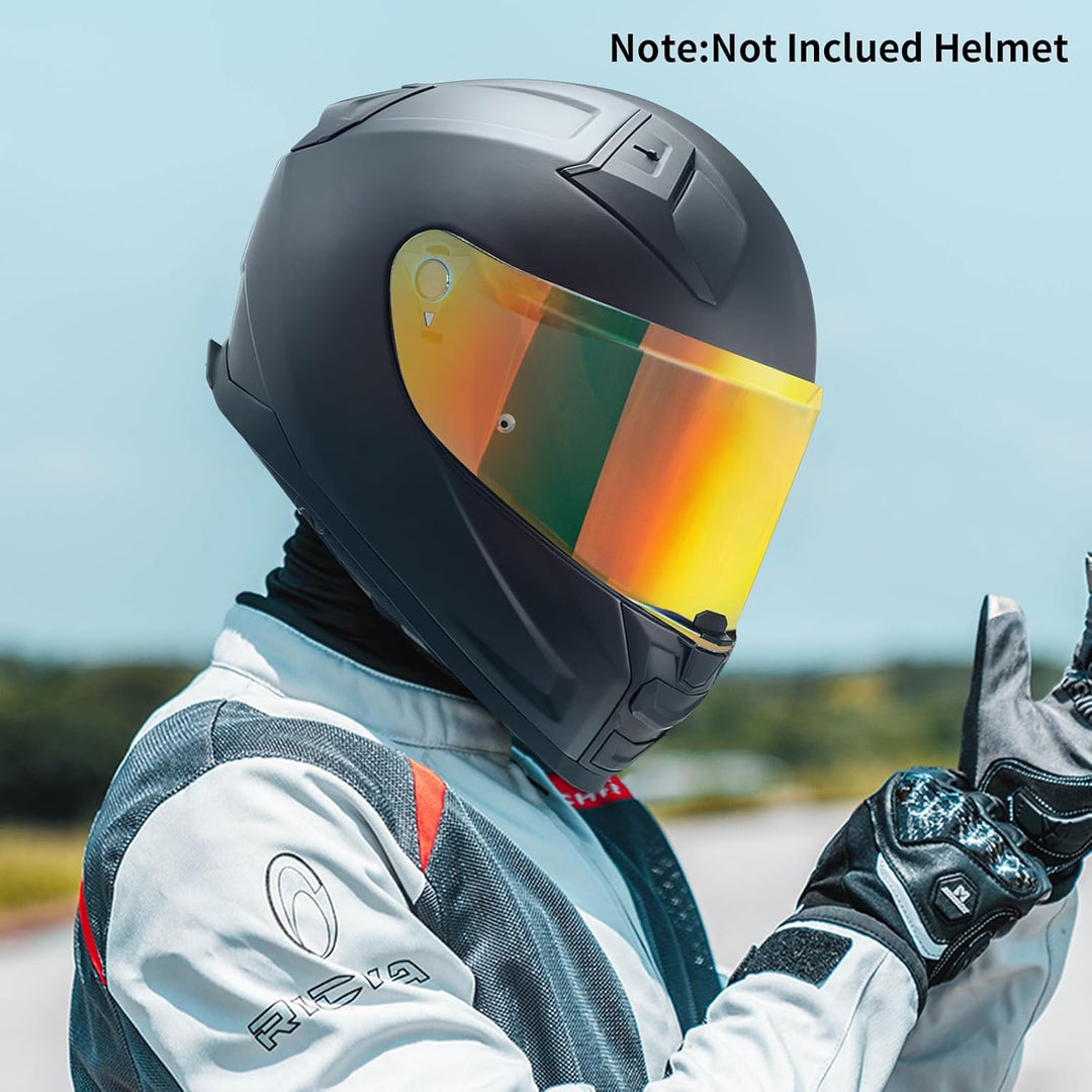 VCOROS Motorradhelm Visier,Helmvisier für LS2 FF811/vector 2/Citation II,Motorrad Windschutz Helm Ob