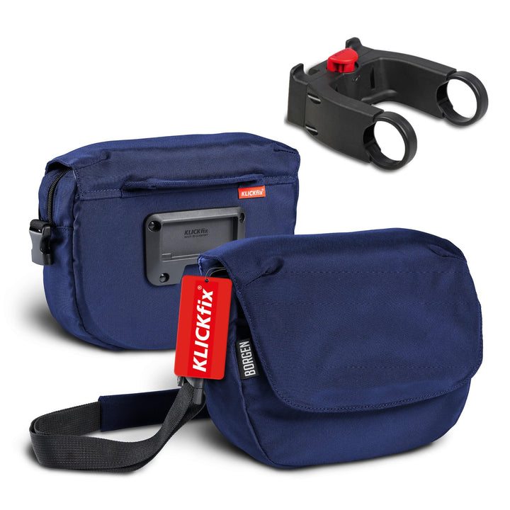 Borgen KLICKfix Lenkertasche Fahrrad - Wasserabweisende und geräumige Fahrrad Lenkertasche 5 L - Fah