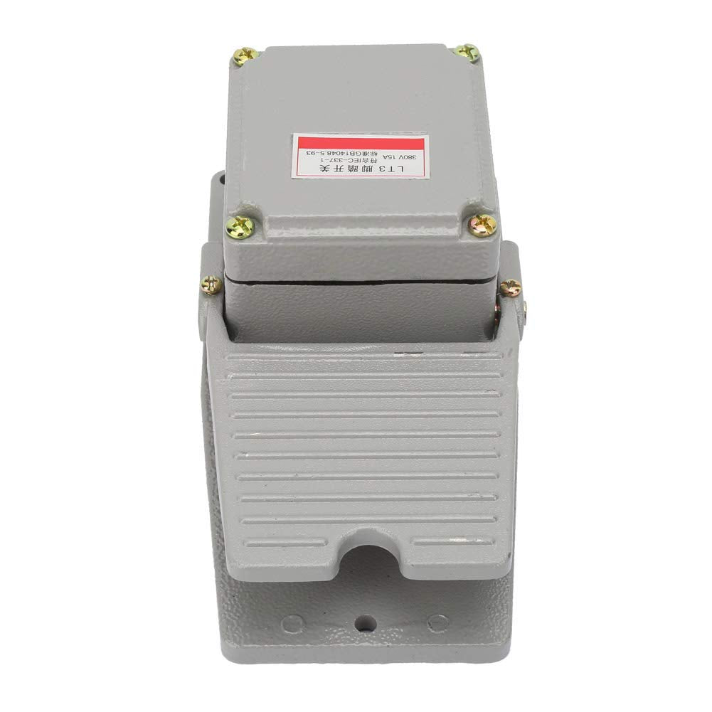 Fussschalter rutschfester Pedalregler Netzschalter Aluminiumschale Momentane Silberkontakte LT3