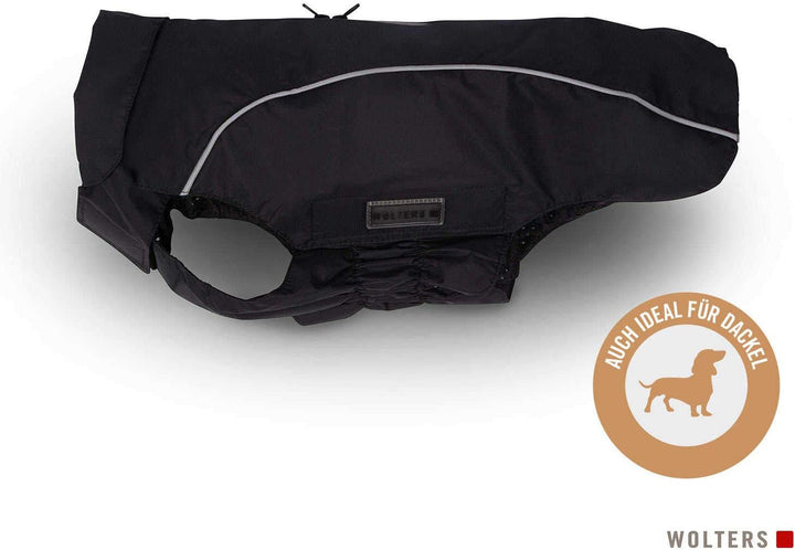 Wolters Regenjacke Easy Rain für Dackel, Grösse:40 cm, Farbe:schwarz/schwarz 40 cm schwarz/schwarz,