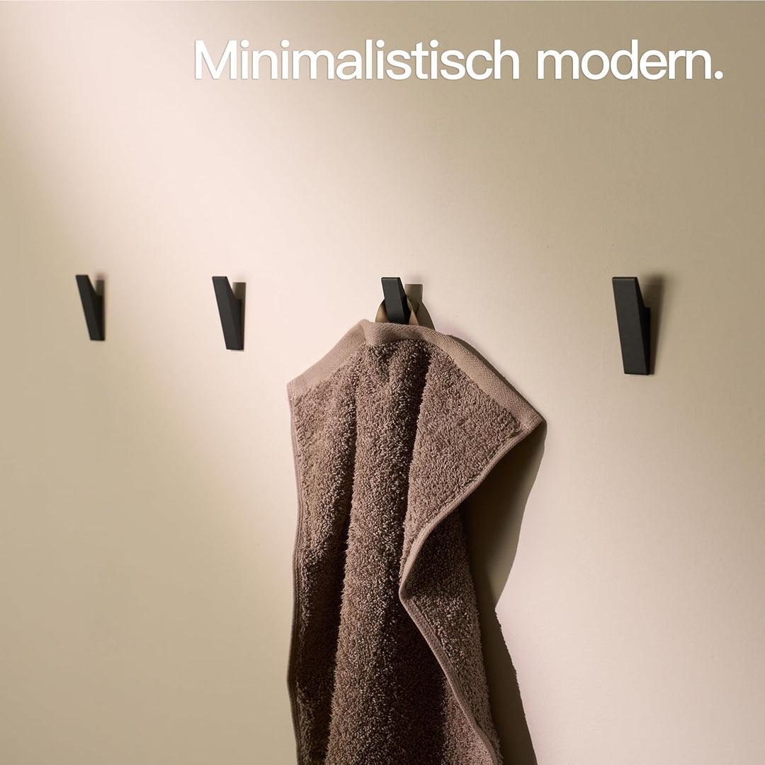 Designfabrik Hamburg Klebehaken | Wandhaken selbstklebend | Handtuchhalter ohne Bohren | Haken für K