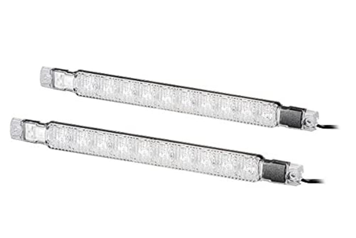 HELLA - LED-Tagfahrleuchtensatz - Strip Lamp - 24V - gerade - Anbau - Lichtscheibenfarbe: glasklar -