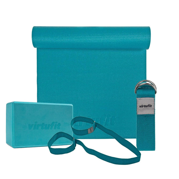 VirtuFit Premium Yoga Set - 4-teilig - Ocean Green