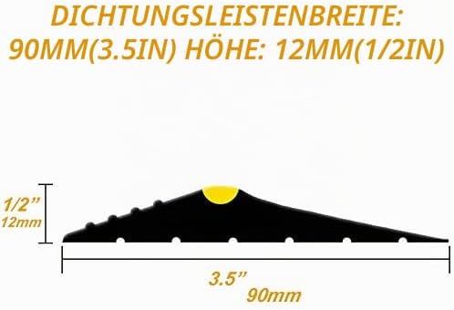 Garagentor Dichtung 3M universeller Garagentor Schwellendichtung Wetterfest Garagentor bodenabdichtu