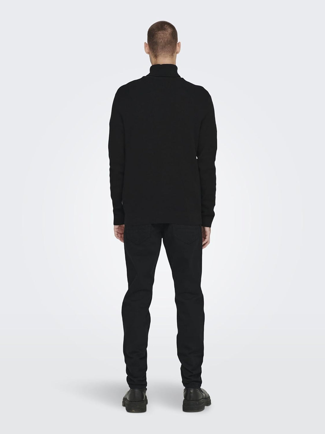 ONLY & SONS Male Strickpullover ONSPHIL Pullover XS Schwarz, XS Schwarz