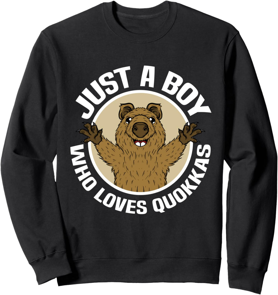Just A Boy Who Loves Quokkas Backpacker Australien Quokka Sweatshirt