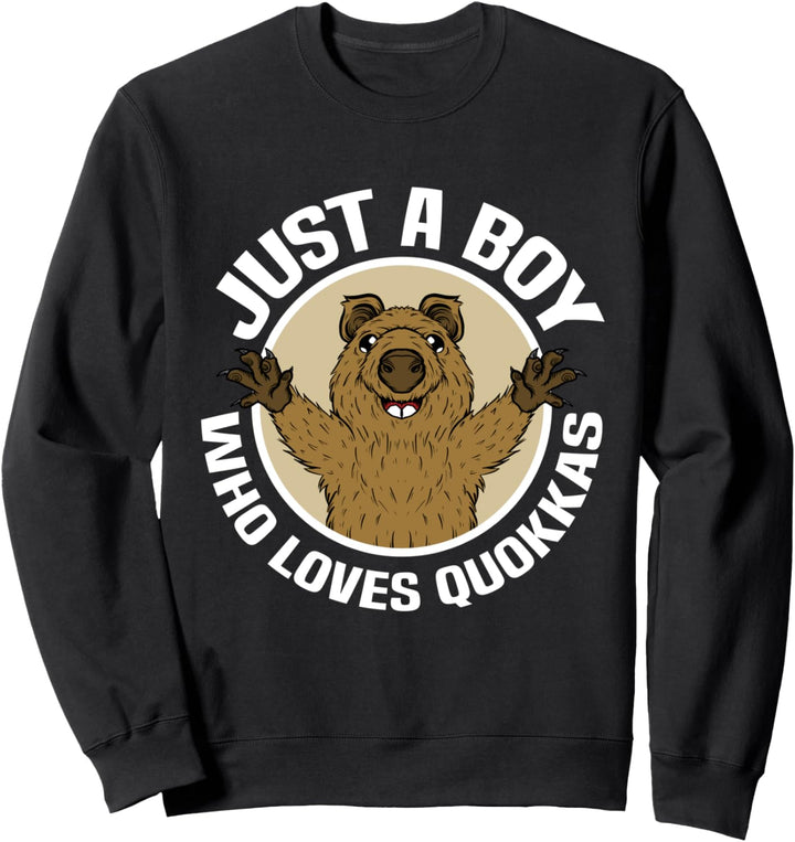 Just A Boy Who Loves Quokkas Backpacker Australien Quokka Sweatshirt