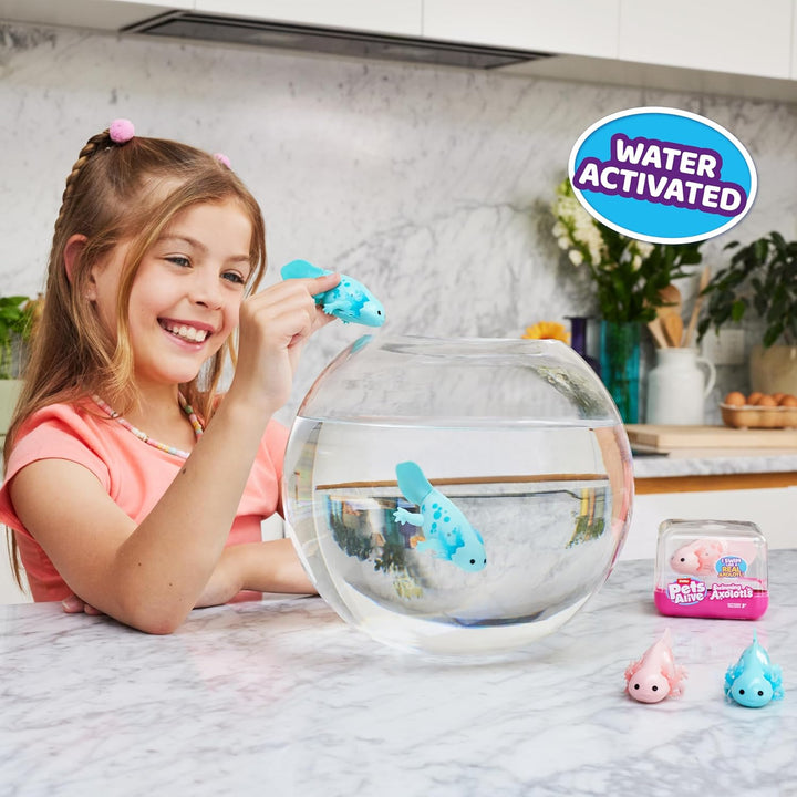 Pets Alive Swimming Axolotls von ZURU (2 Pack), schwimmender Roboter-Axolotl, elektronisches Haustie