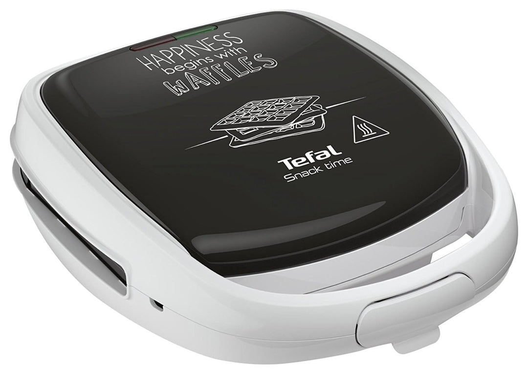 TEFAL SW341112 Snack Time Happiness Waffle Croque, Tellerspiele inklusive, Kontrollleuchte, Griffver