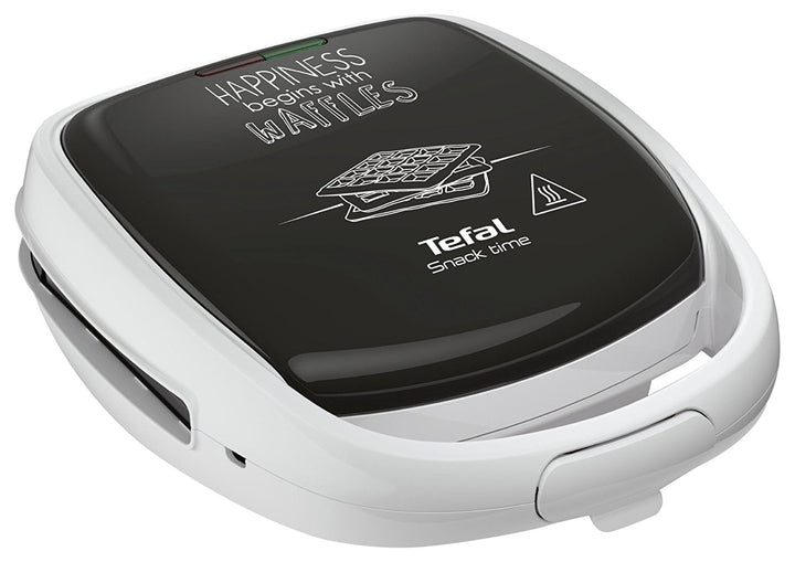 TEFAL SW341112 Snack Time Happiness Waffle Croque, Tellerspiele inklusive, Kontrollleuchte, Griffver