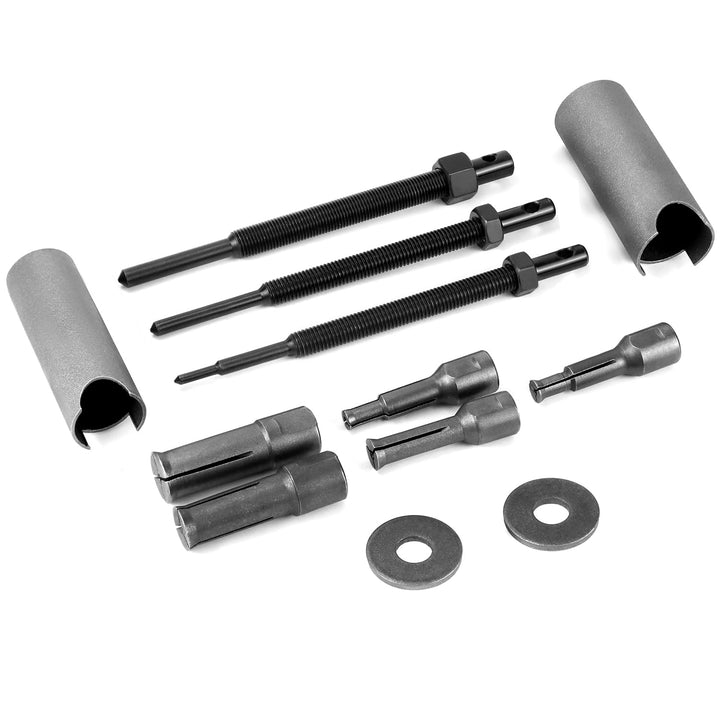 QWORK® Motorrad Innenlager Abzieher Set, 9-23mm Radlager Abzieher Motorrad mit Offenen Clips in 5 Gr
