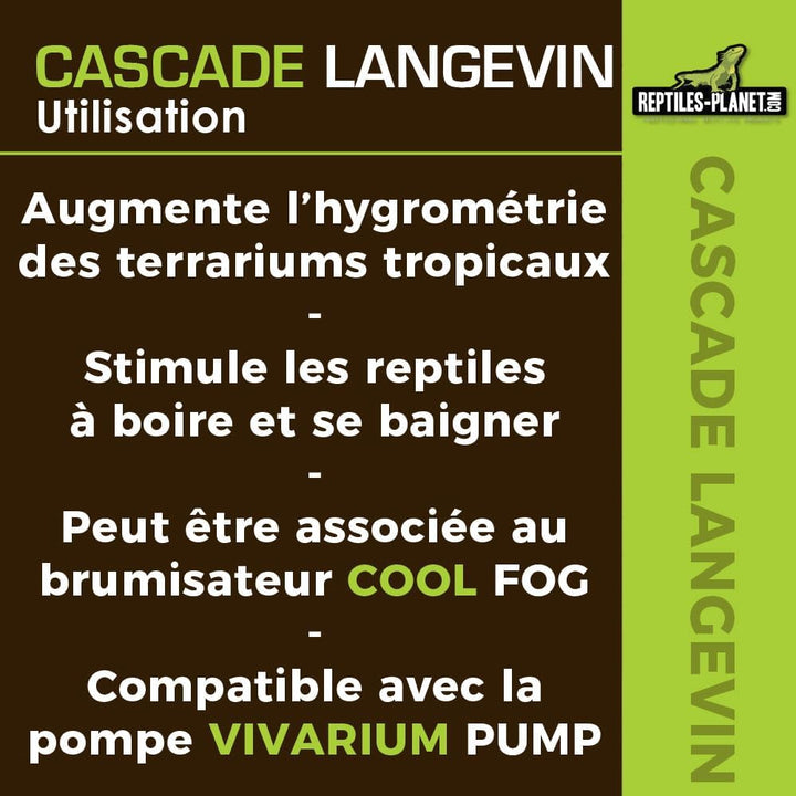 Reptiles Planet Wasserfall für Terrarium Reptilien Langevin mit Pumpe
