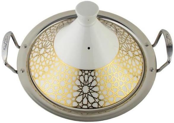 Marokkanische Tajine Tagin Tagine Tajin Royal Ø 26 cm Keramik Induktion, Bratentopf, Gartopf zum Koc