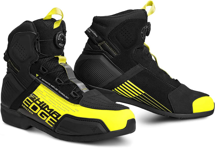 SHIMA EDGE Vented, Motorradschuhe für Männer - Verstärkte Strassenreitschuhe mit ATOP-Verschlusssyst
