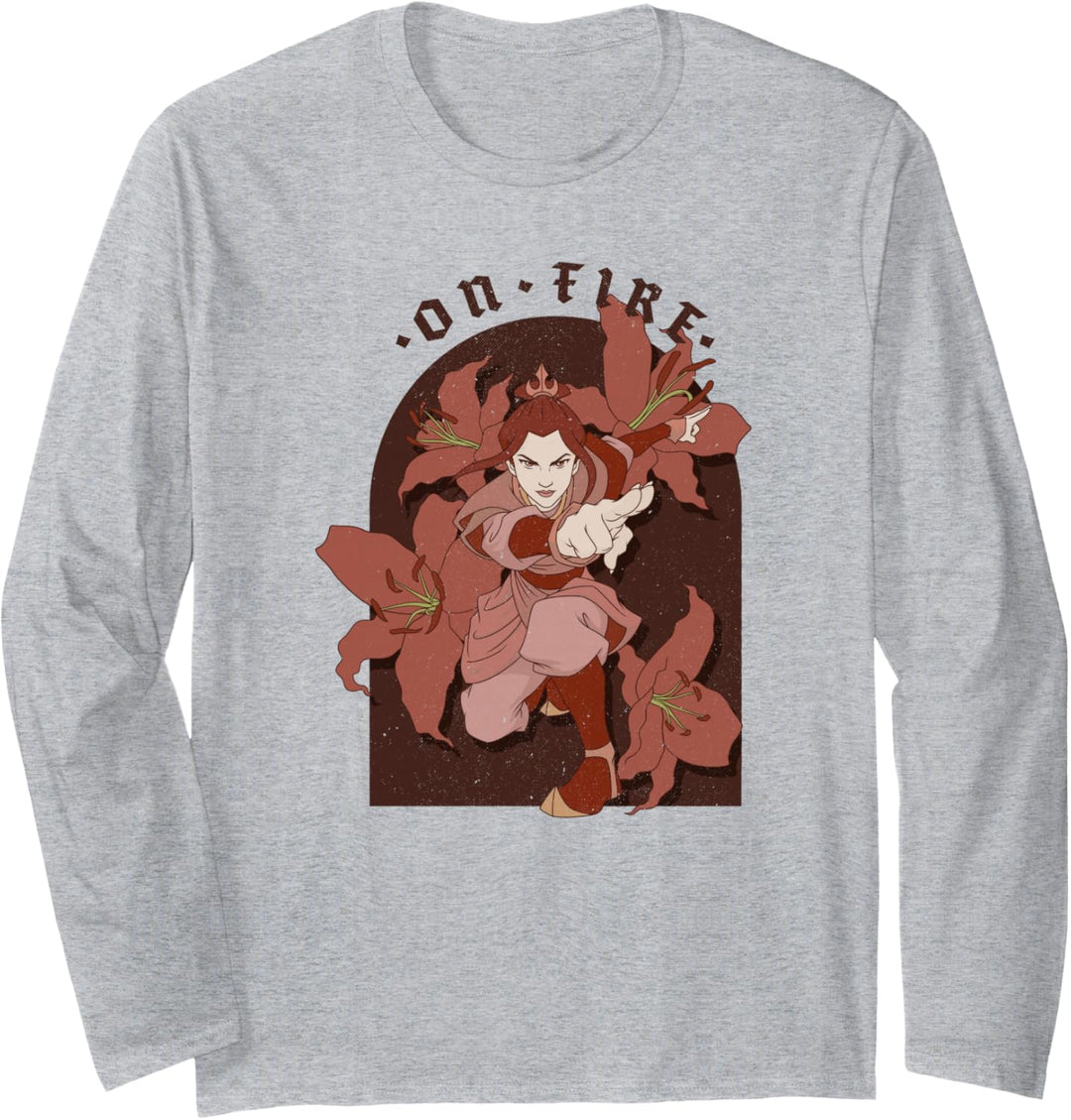 Avatar: The Last Airbender Azula On Fire Langarmshirt