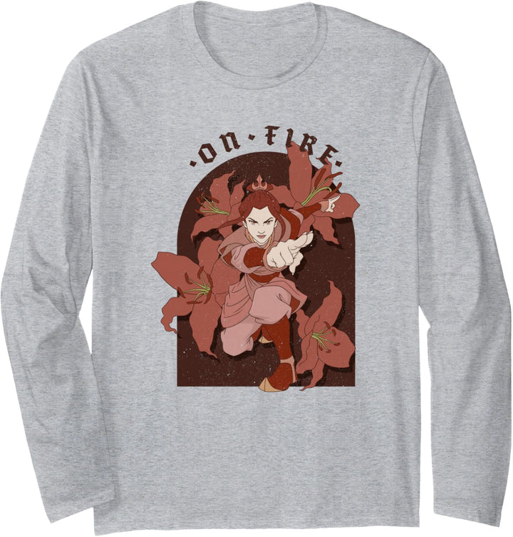 Avatar: The Last Airbender Azula On Fire Langarmshirt