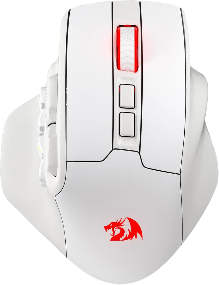 Redragon M811 PRO kabellose MMO-Gaming-Maus, 15 programmierbare Tasten, RGB-Gamer-Maus mit ergonomis