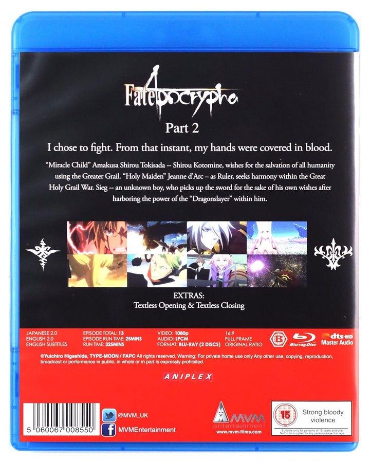Fate/Apocrypha Part 2 BLU-RAY [2019], Blu-ray