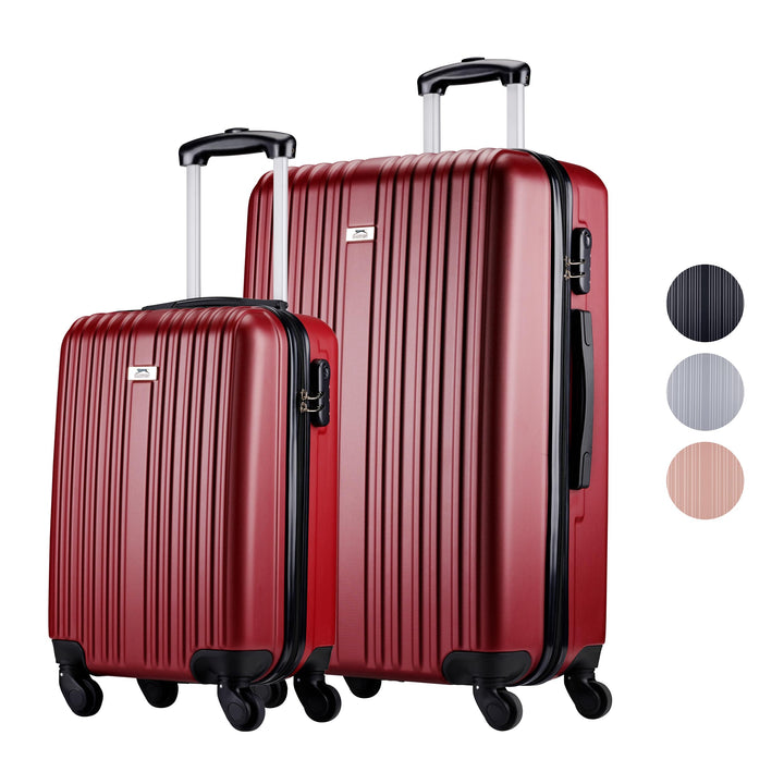 Slazenger Kofferset 2 Teilig/ 3 Teilig - Trolley Handgepack und Reisekoffer Gross - ABS Hartschalenk