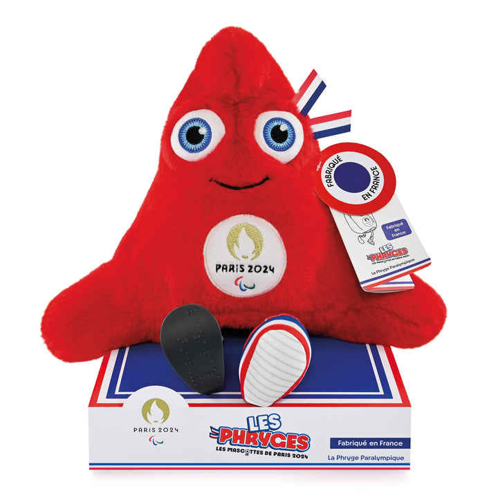 Doudou et Compagnie JO2505 Phryge, Bonnet phrygien Maskottchen Made in France der Paralympischen Spi