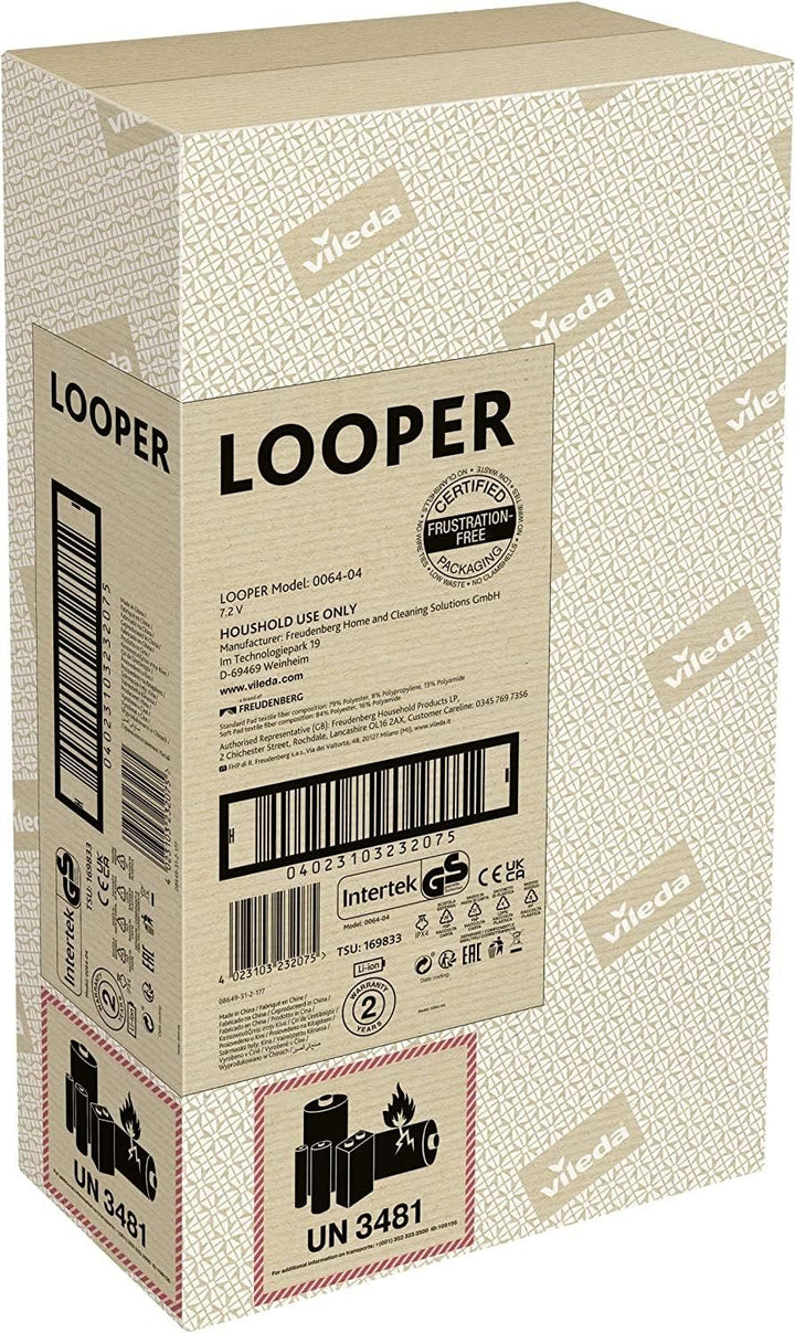 Vileda Looper Elektrischer Sprüh-Mopp | Wischmopp Mit Akku | Leicht | Reinigung Zwischendurch | Inte
