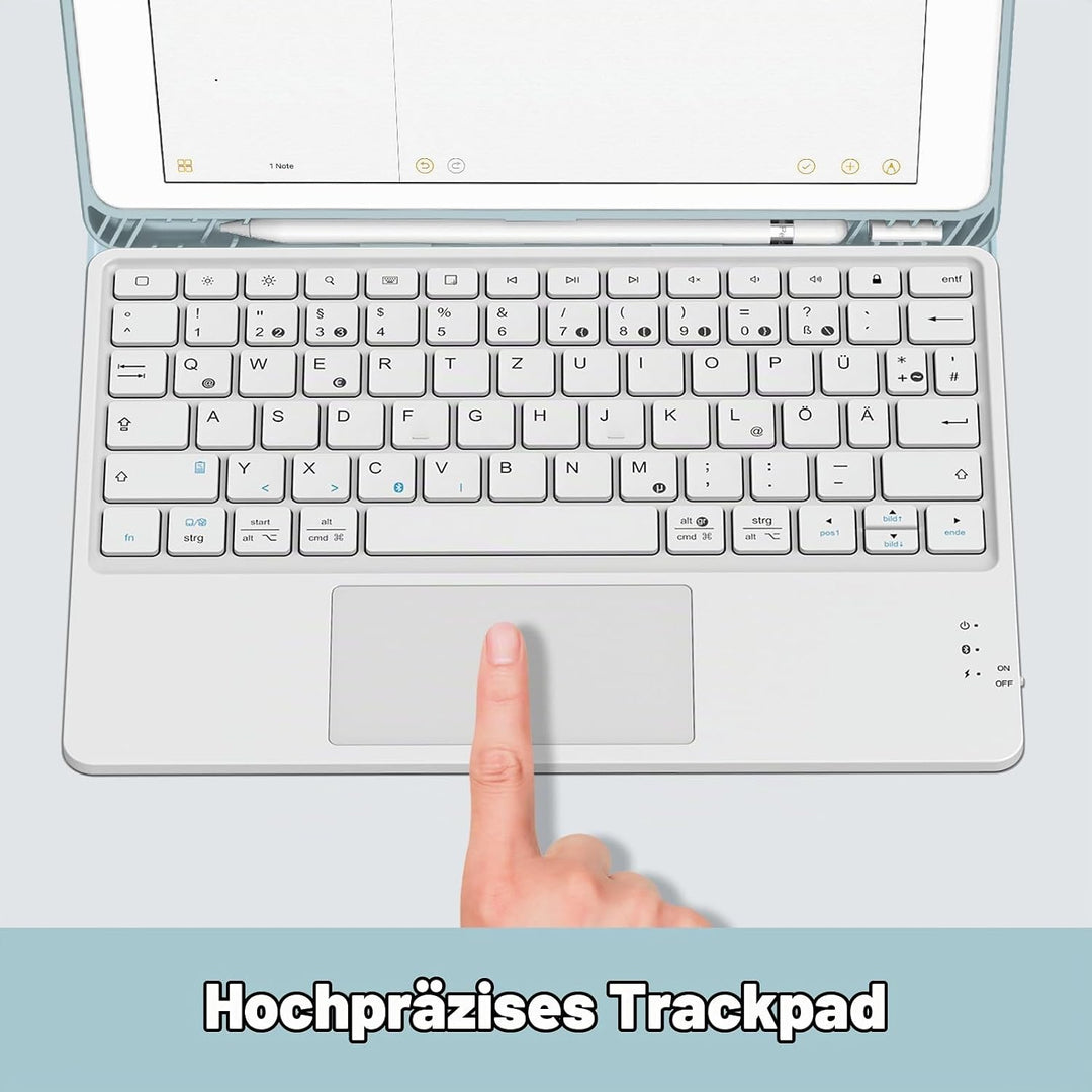 Fintie Tastatur Hülle für iPad (9. / 8. und 7. Generation - 2021/2020/2019), iPad 10.2 Hülle mit Tas