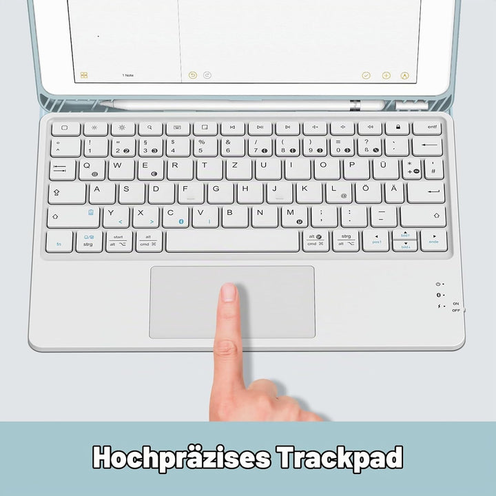 Fintie Tastatur Hülle für iPad (9. / 8. und 7. Generation - 2021/2020/2019), iPad 10.2 Hülle mit Tas