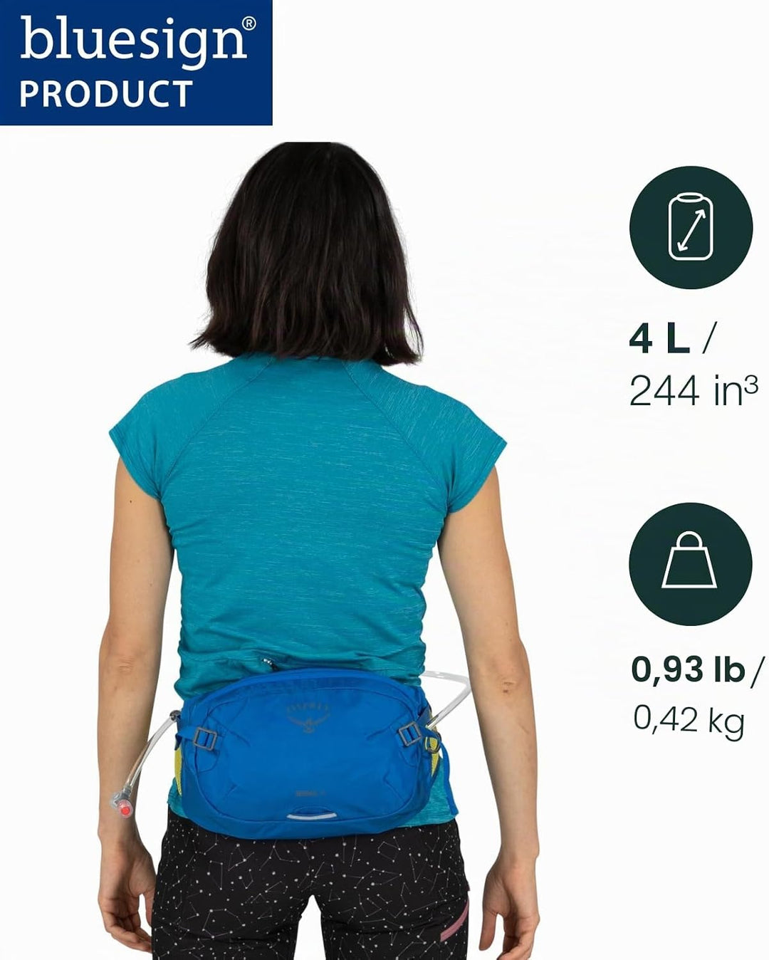 Osprey Seral 4l Waist Pack One Size Einheitsgrösse Schwarz, Einheitsgrösse Schwarz