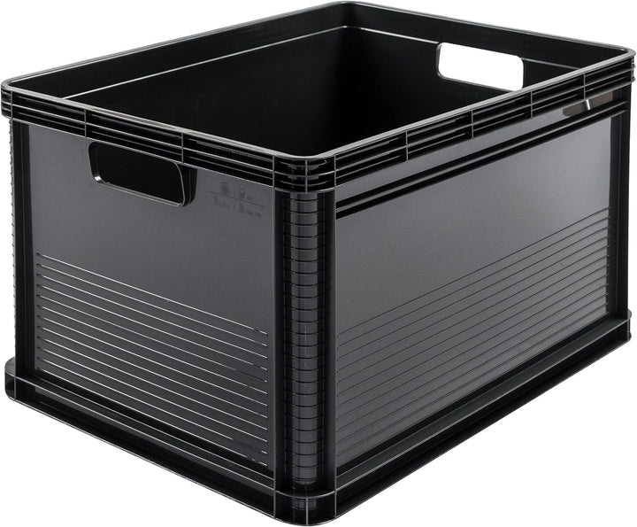 keeeper Transportbox-Set 3-teilig, Stapelbar, Polypropylen, 3 x 64 l, Robert, Graphit-Grau Graphit G