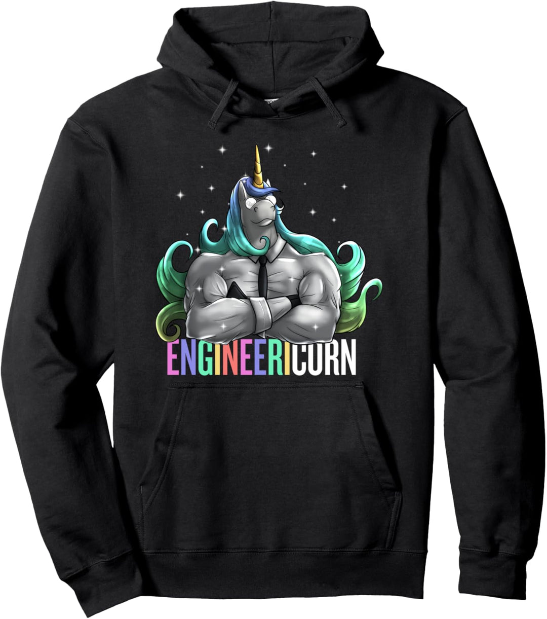 Ingenieur Einhorn EngineericornEngineering Lustiges Wortspiel Pullover Hoodie