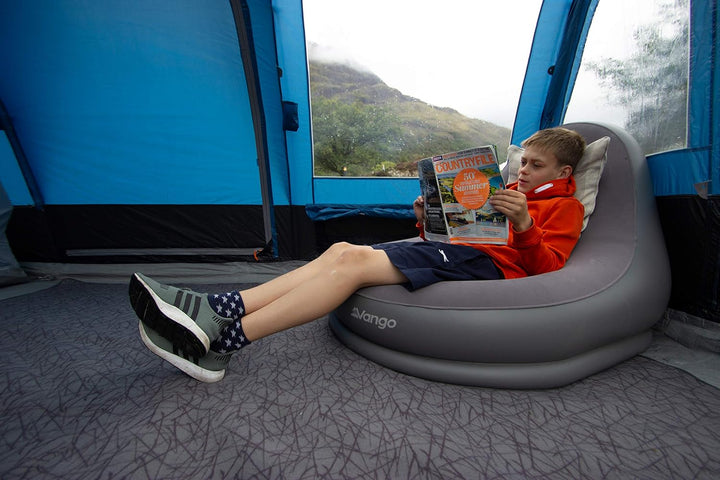 Vango Inflatable aufblasbares, Camping-Sofa Nocturne Grau, Nocturne Grau