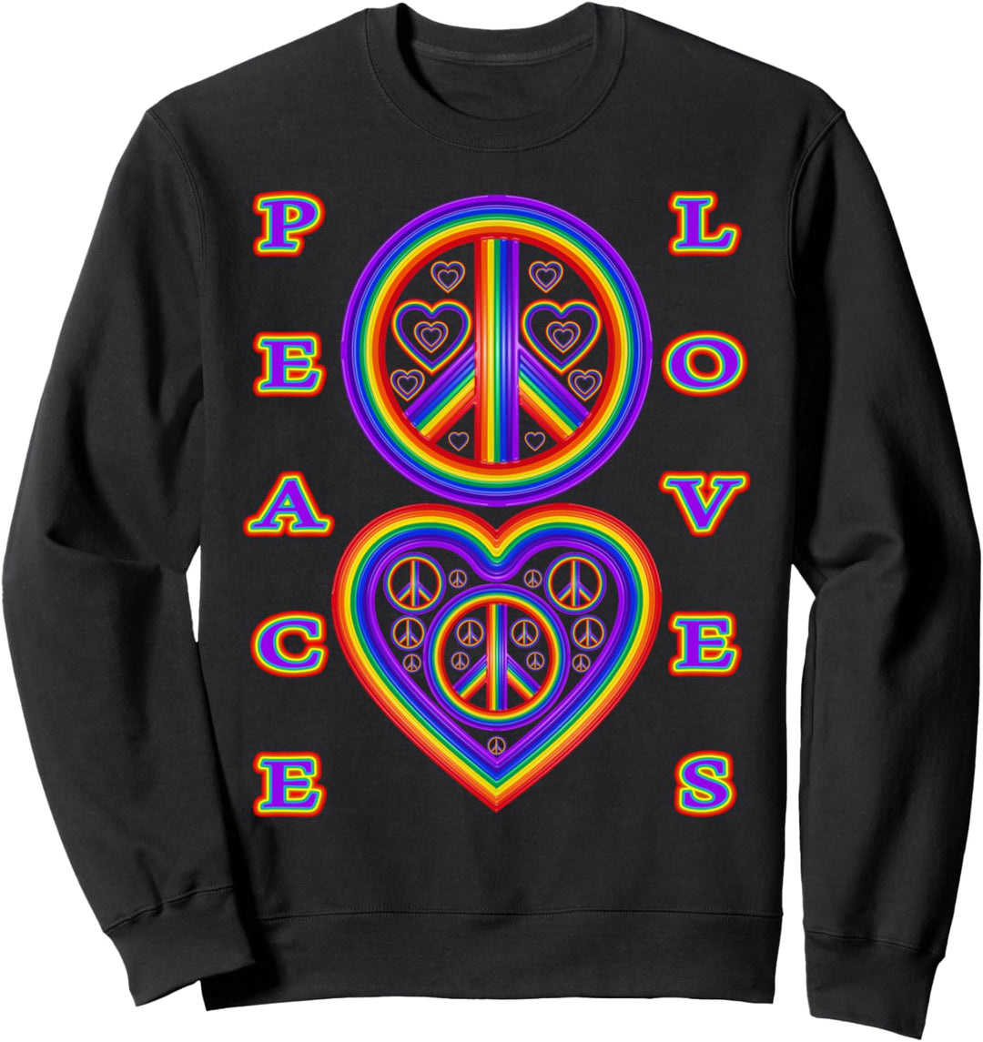 Frieden liebt lesbischen Gay Pride Sweatshirt