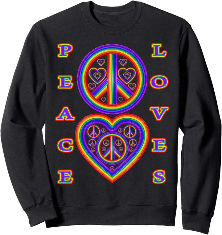 Frieden liebt lesbischen Gay Pride Sweatshirt