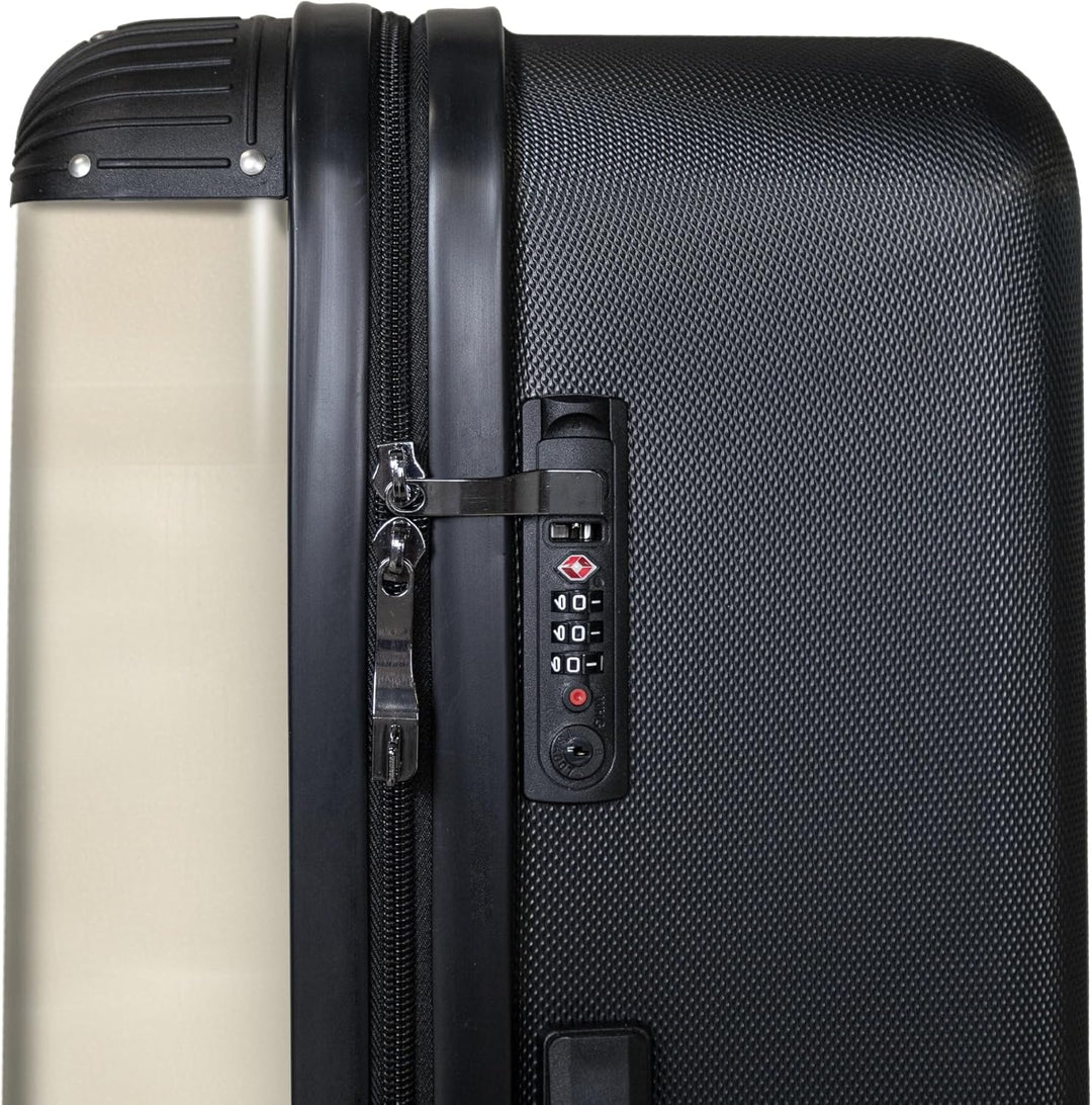 NoBoringSuitcases.com® Koffer XL Gross 77x51.5x28 cm Reisekoffer mit 4 Rollen Leicht Trolley Hartsch