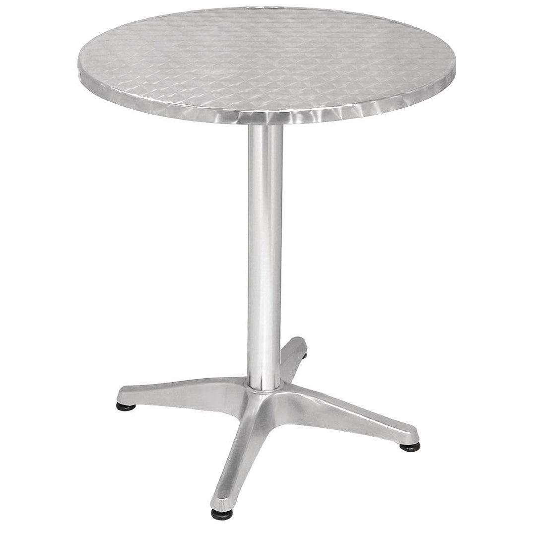 Bolero runder Bistrotisch Edelstahl 1 Bein 60cm 720(H) x 600(Ø)mm, 720(H) x 600(Ø)mm