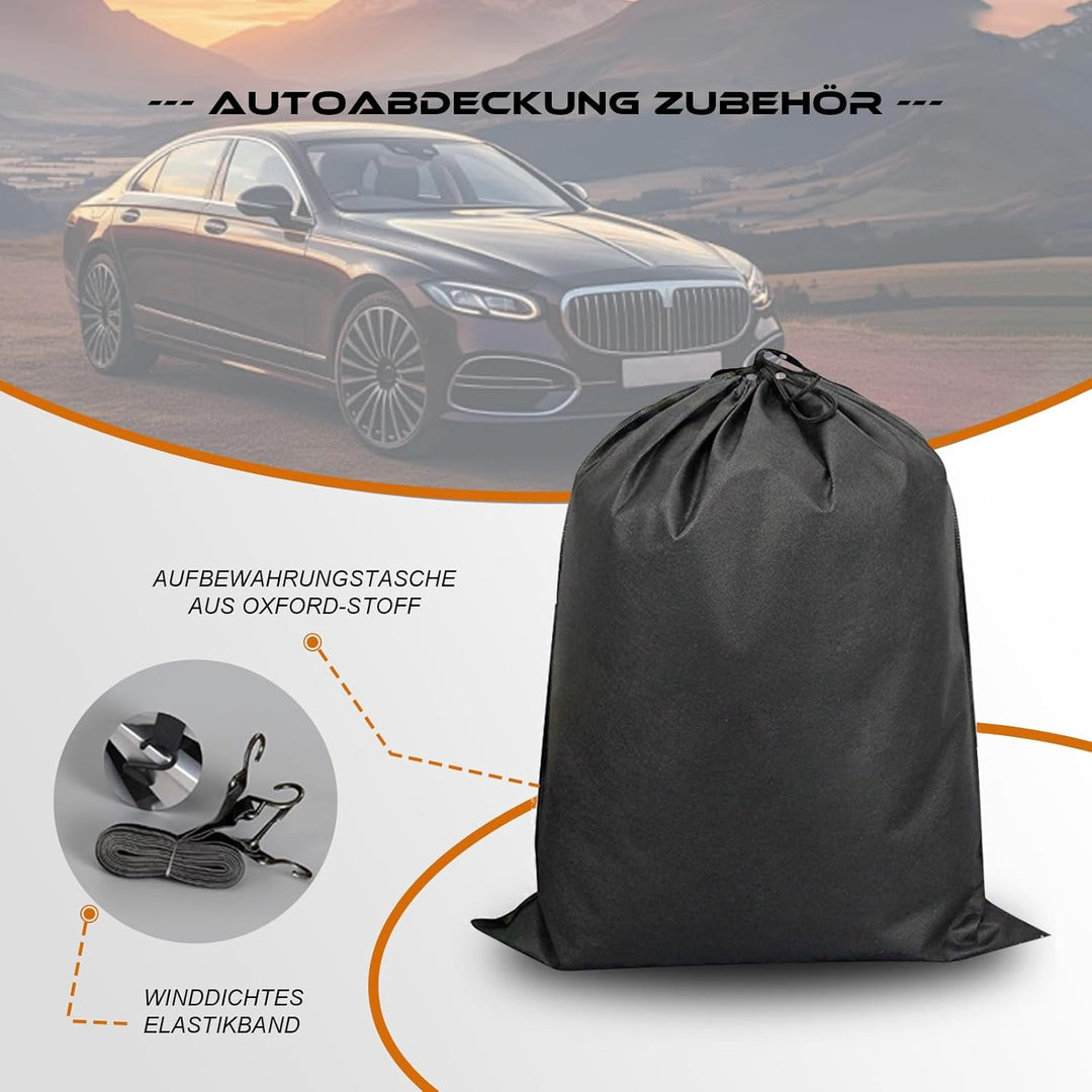 Autoabdeckung Wasserdicht Atmungsaktiv, Vollgarage Autoplane für Staub Sonne Schutz, mit Kratzfester