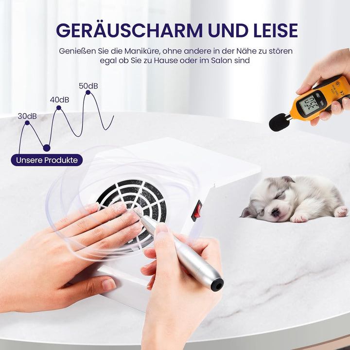 Nagelstaub-Sammelmaschine,professioneller Nagelfilter für Nagelkunst, Verwendung im Heimsalon,Tragba